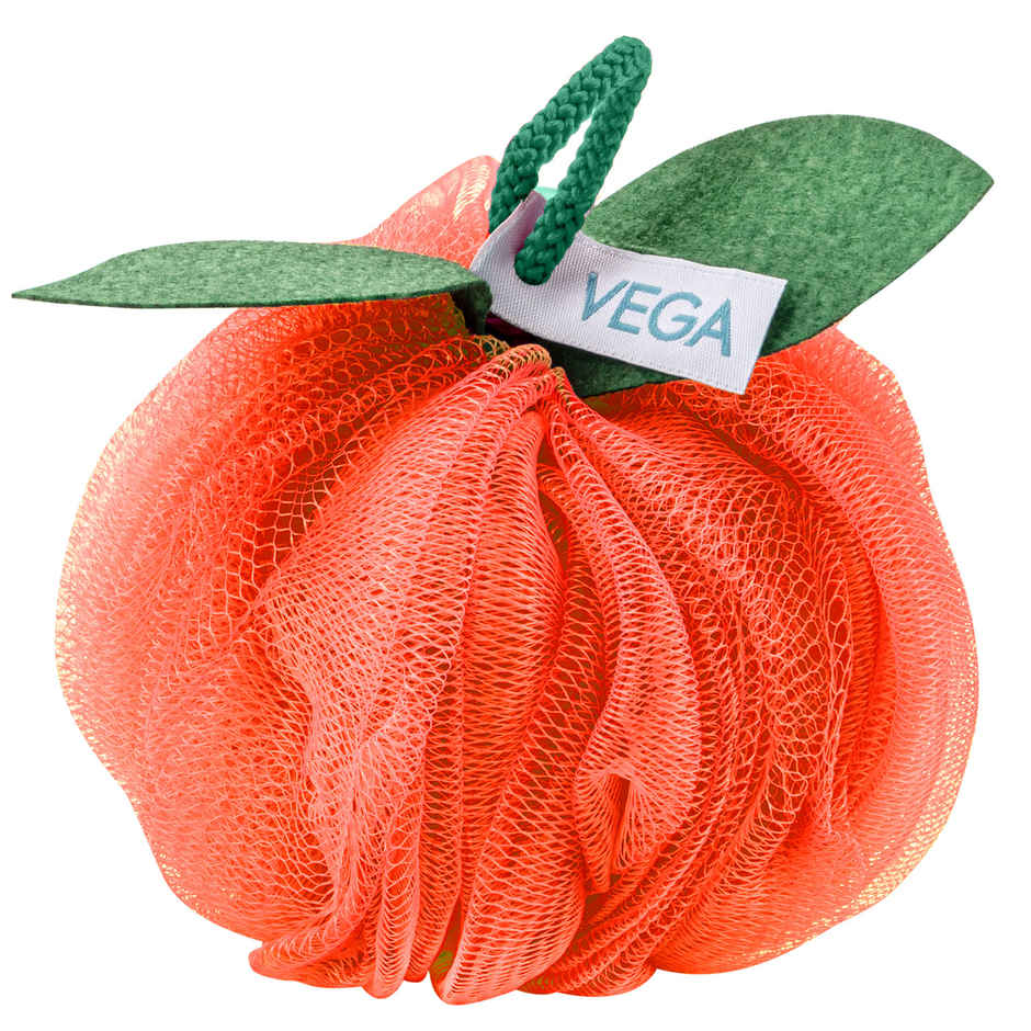 VEGA Orange Sponge, Bath Shower Loofah for Women and Men, (BA-3/10)