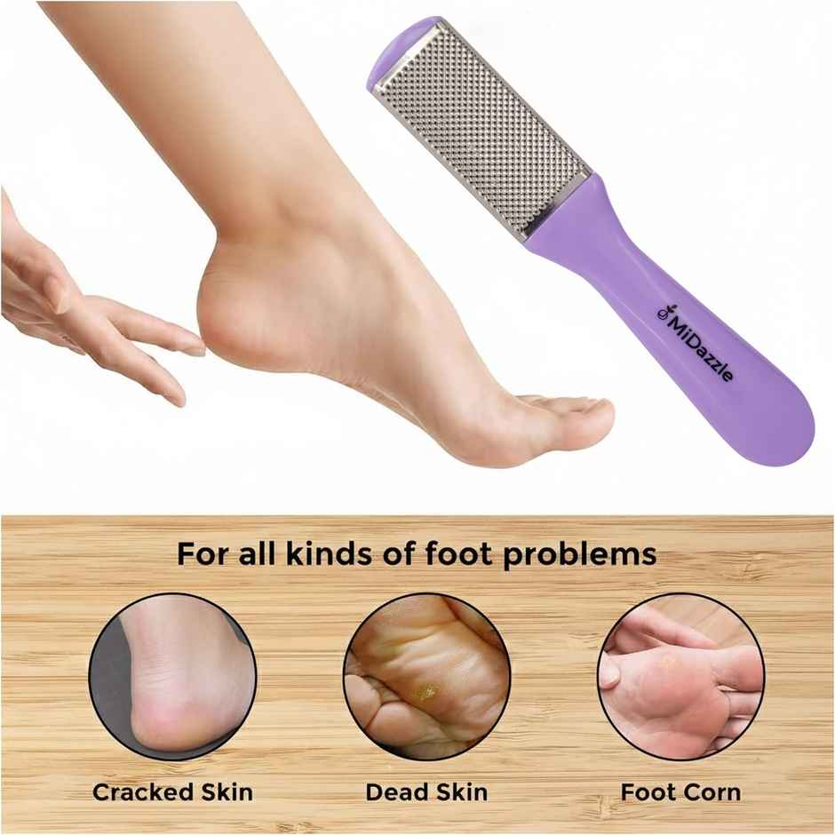 Midazzle Dual Side Foot Filer/Scrubber and Callus Remover - Premium |MIFF5209