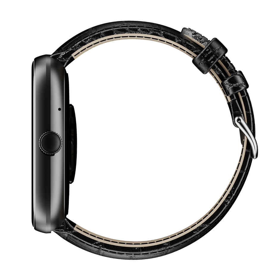 boAt Wave Sigma 3 Smartwatch | 2.01 Inch(5.1 cm) HD Display | BT Calling | Black Leather