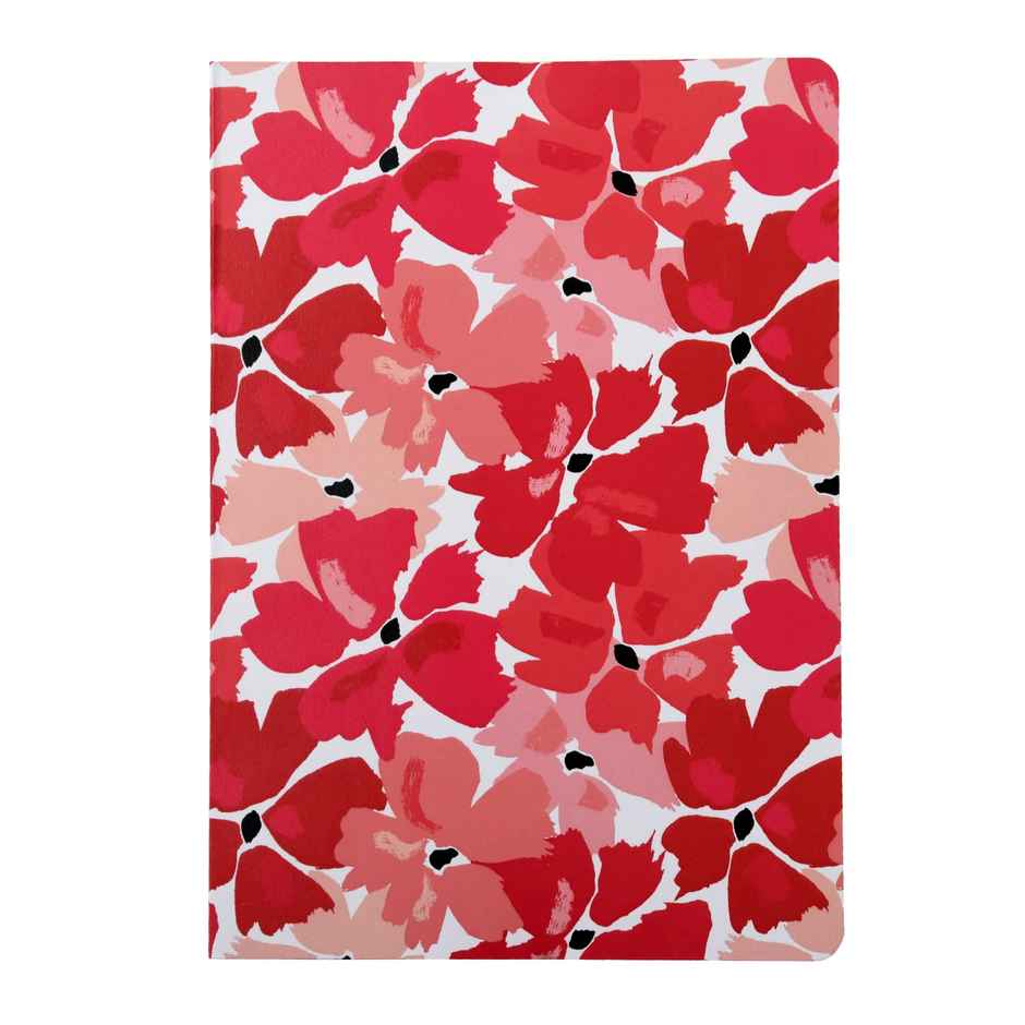 Papboo A5 Unruled Set Of 4 Notebooks,80 Gsm Paper 60*4=240 Pages - Floral