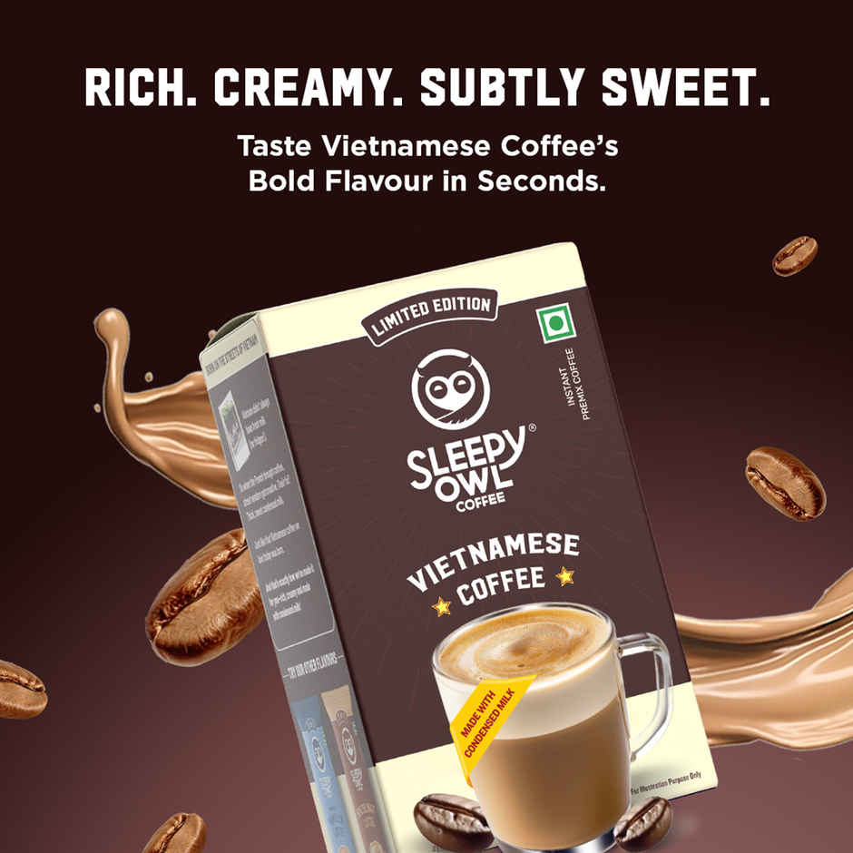 Sleepy Owl Vietnamese Medium Roast Coffee Premix Sachets