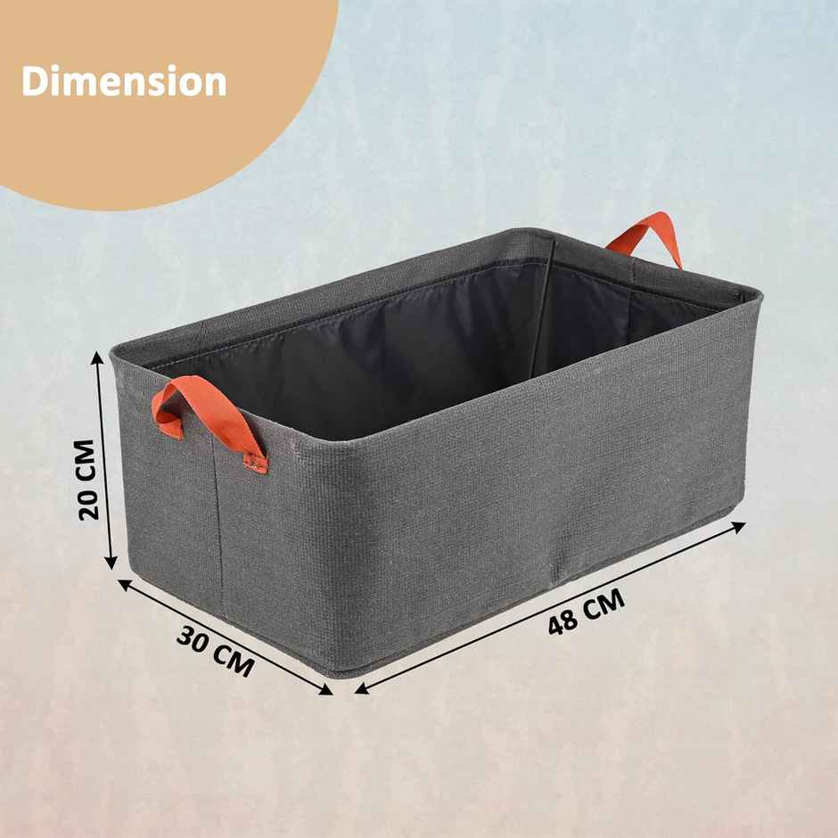 Kuber Industries Foldable Wardrobe Organisers Storage Box With Metal Frame & Handles