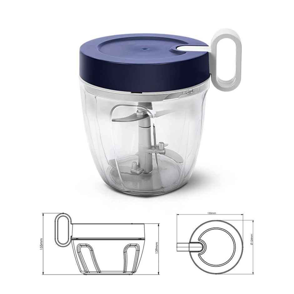 Ambition Transparent Chopper | 1100 ml With Surgical Blade - Assorted