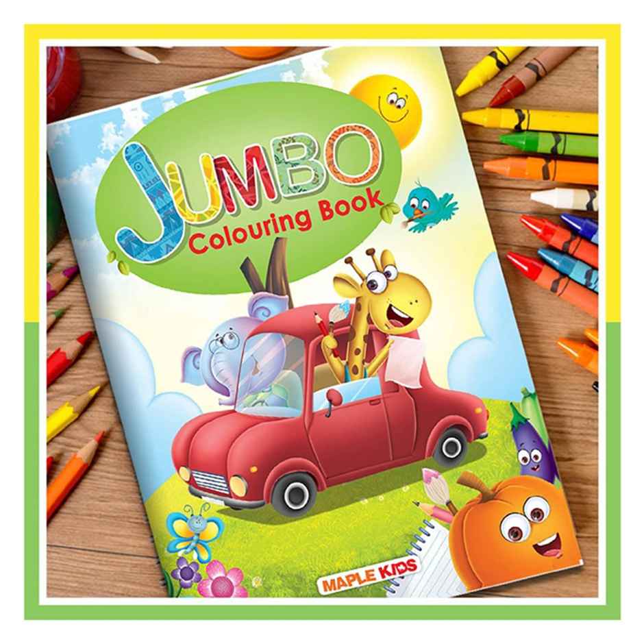 Jumbo Colouring Book - Activity Colouring Book for 3 to 5 years old kids | Fun & Creative