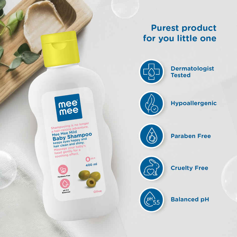 Mee Mee Mild Baby Shampoo with Fruit Extracts | Newborn Friendly