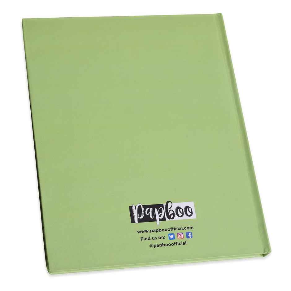 Papboo Hardboundnotebook Diary, (22 X 17.5 Cm, 80 Gsm, 140 Single Ruled Pages - Nimbu Mirchi