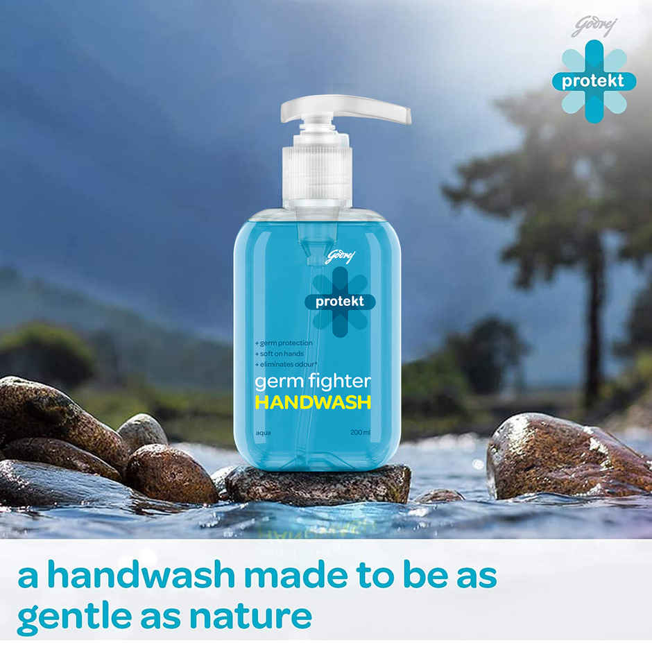 Godrej Protekt Germ Fighter Handwash Refill Pack - Aqua