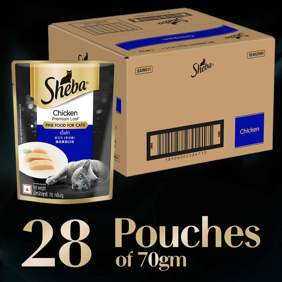 Sheba Fine Adult Chicken Premium Loaf Wet Cat Food