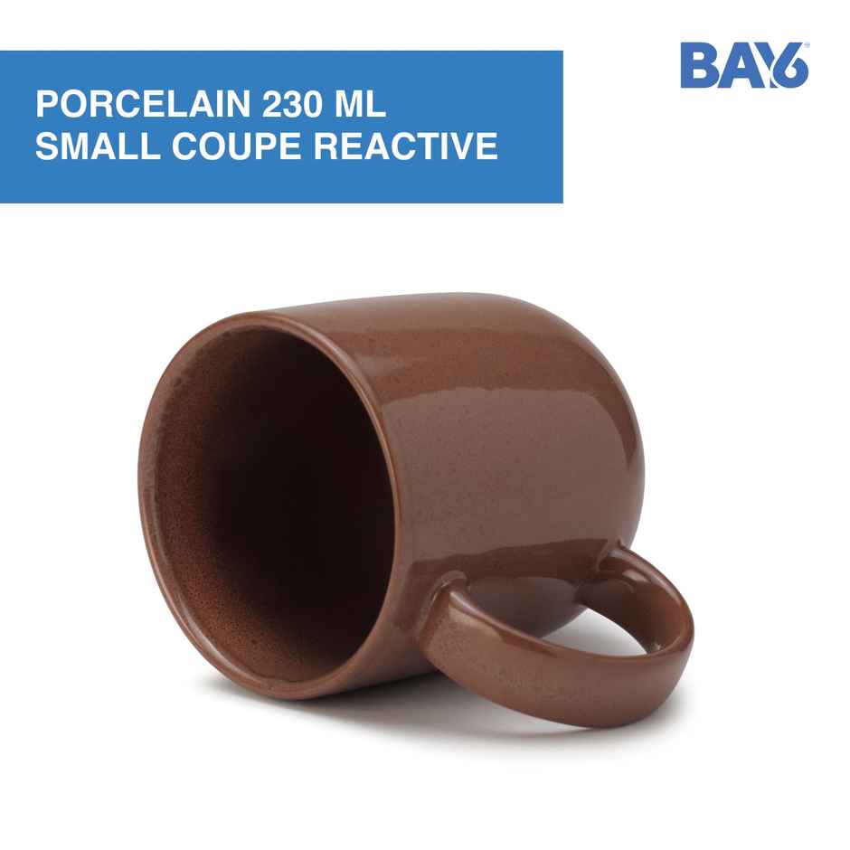BAY6 Porcelain Coffee Mug Small Coupe 230 ml Reactive - 6 Pcs Set - Amaco