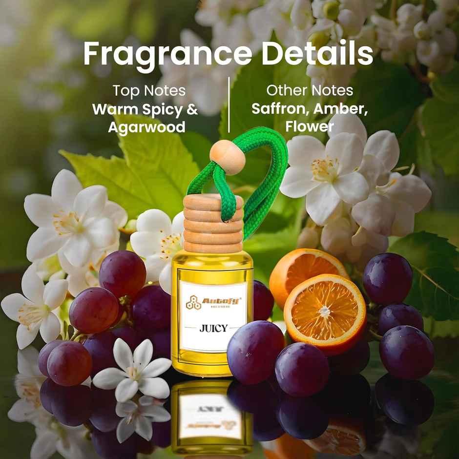 Autofy AIRHAVEN Car Perfume Hanging Car Fragrance Car Air Freshener Long Lasting | Juicy