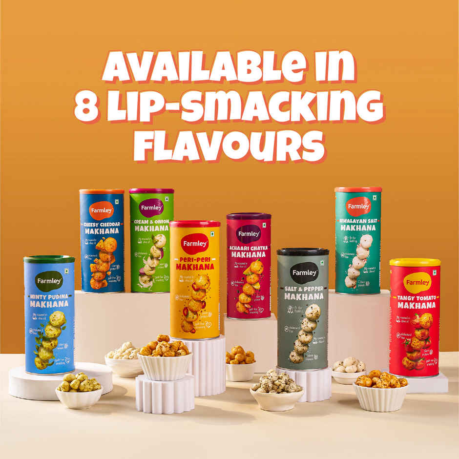 Farmley Himalayan Salted Makhana Roasted In Olive Oil Healthy Snacks