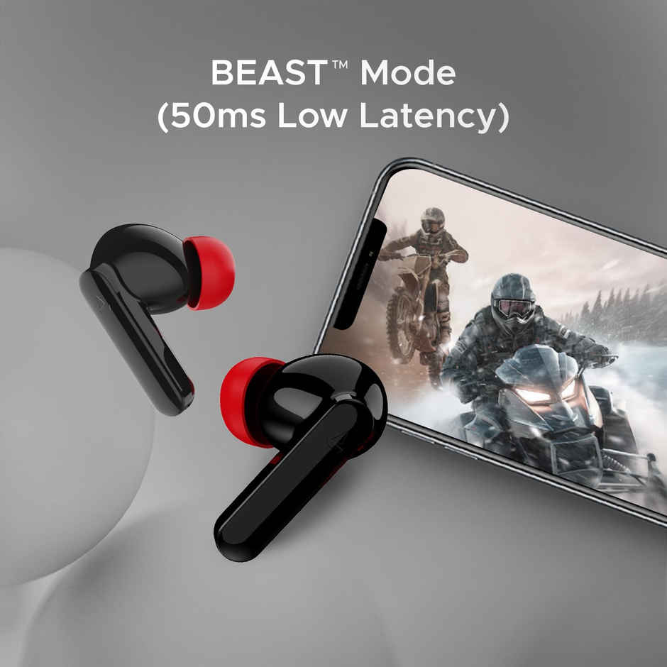 boAt Airdopes Ultra Plus TWS Earbuds w/ 50H Playtime, 4-Mic ENx Tech & ASAP Charge (Active Black)
