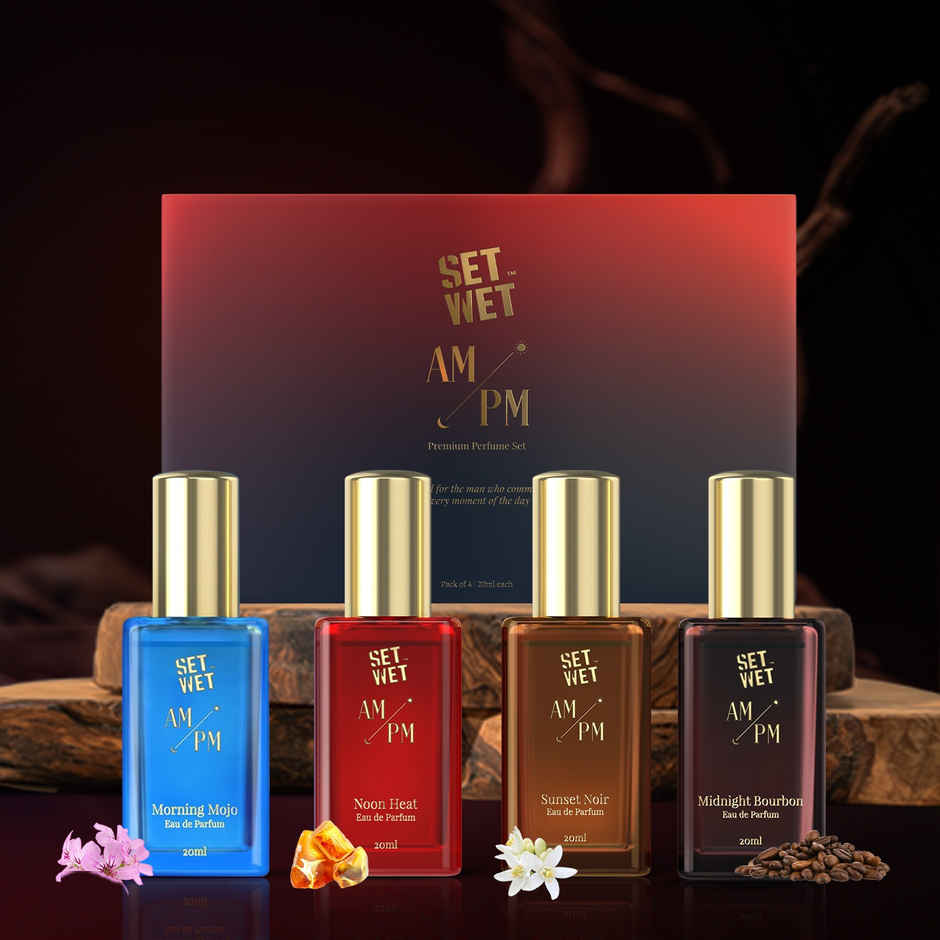 Set Wet Am/Pm Premium Fragrance Pack|Command Your Day With Style Perfume For Men
