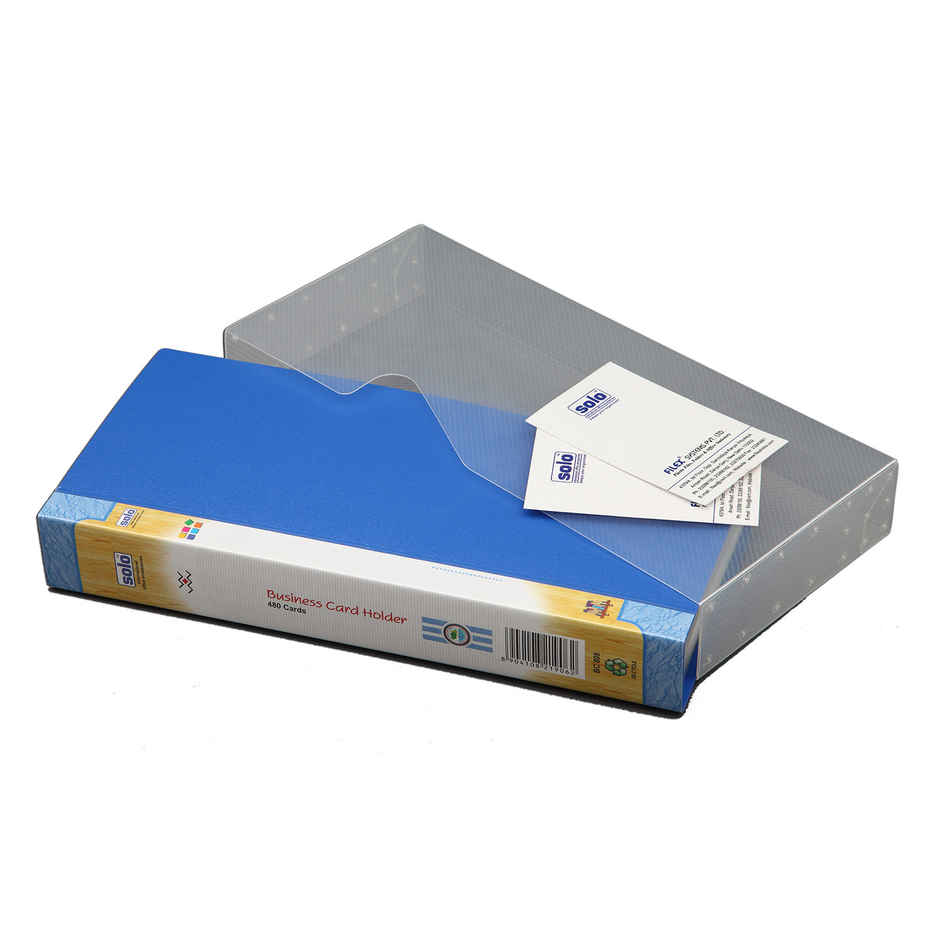 Solo Business Card Holder With Cover Jacket - 480 Pockets