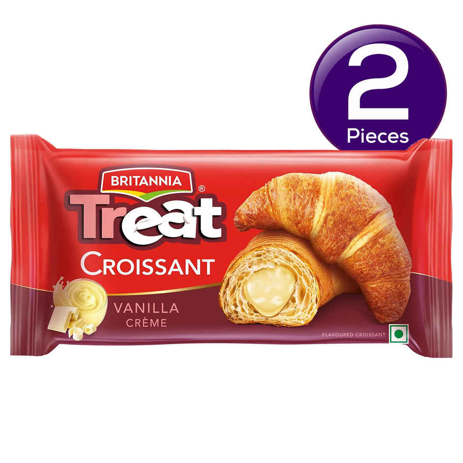 Britannia Treat Croissant - with Vanilla Creme Filling Veg Combo
