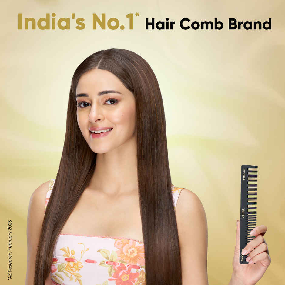 VEGA Grooming Hair Comb - Hmbc-109 (Black)