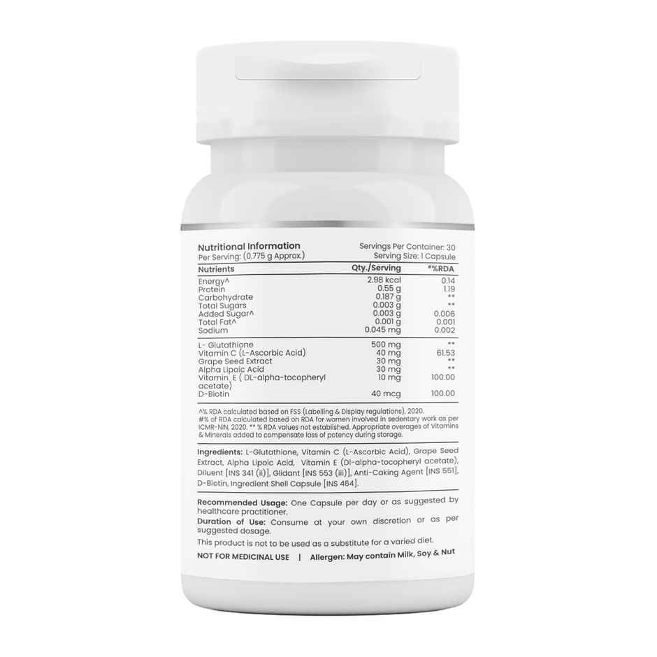 Tata 1mg Glutathione Advanced Capsule Pack Of 30 Tablets