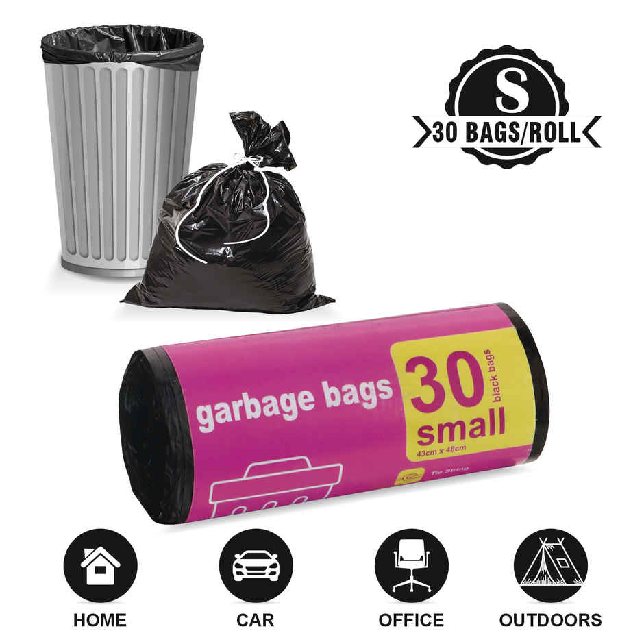 Smart One Garbage Bag Roll Black - Small- 17 x 19 Inch Combo