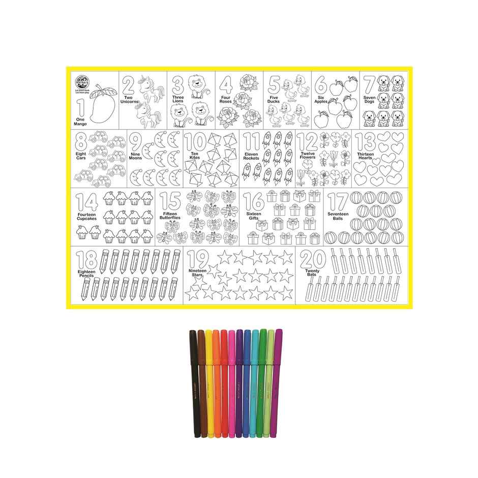 Ratna's My Colouring Mat Number