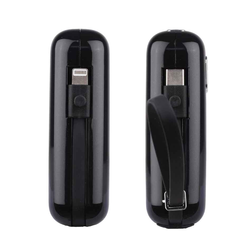 Zebronics MW64 Power Bank, 10K mAh, Rapid Charge, 22.5W Output, Type C Port (Black)