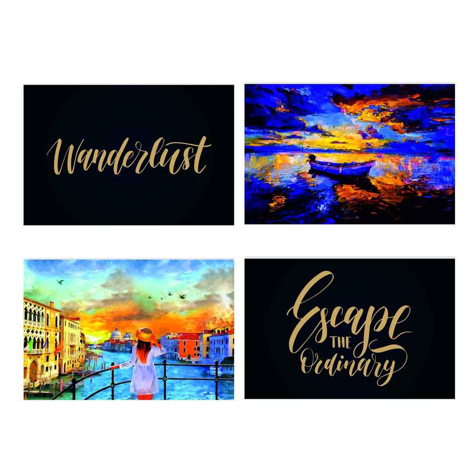 Paper Plane Design Travel Theme Wall Posters | Set of 10 | (12 Inch x 18 Inch) D6