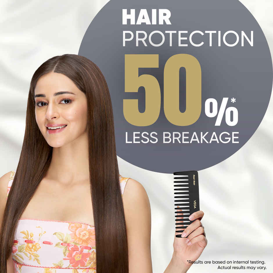 VEGA Shampoo Hair Comb - Large Hmbc-406 | Black