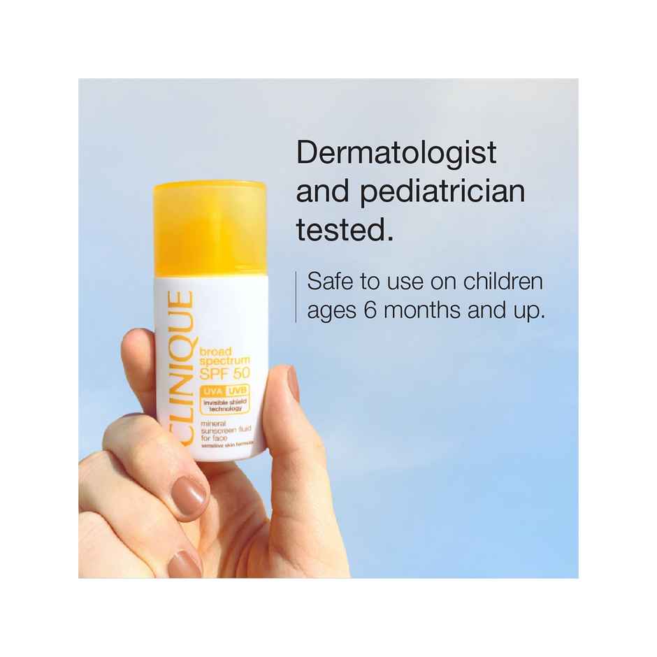 Clinique SPF 50 UVA/UVB Mineral Sunscreen Fluid for Face