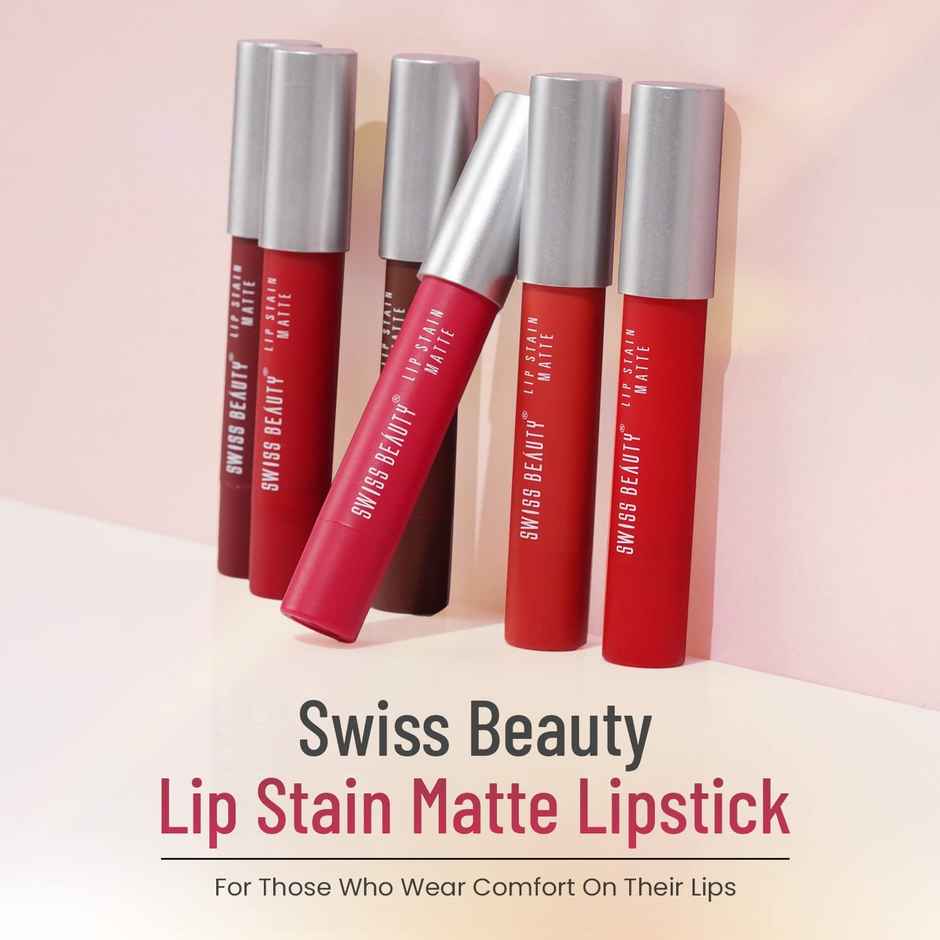 Swiss Beauty Lip Stain Matte Lipstick - 222 Hot Nude