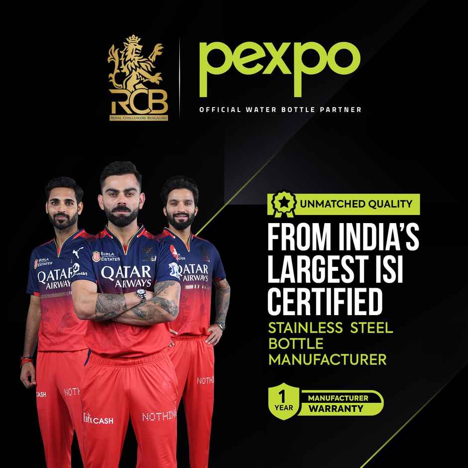 Pexpo Amaze Stainless Steel Vacuum Insulated Hot & Cold Flask | Teal Blue & Neon Yellow | 740 ml