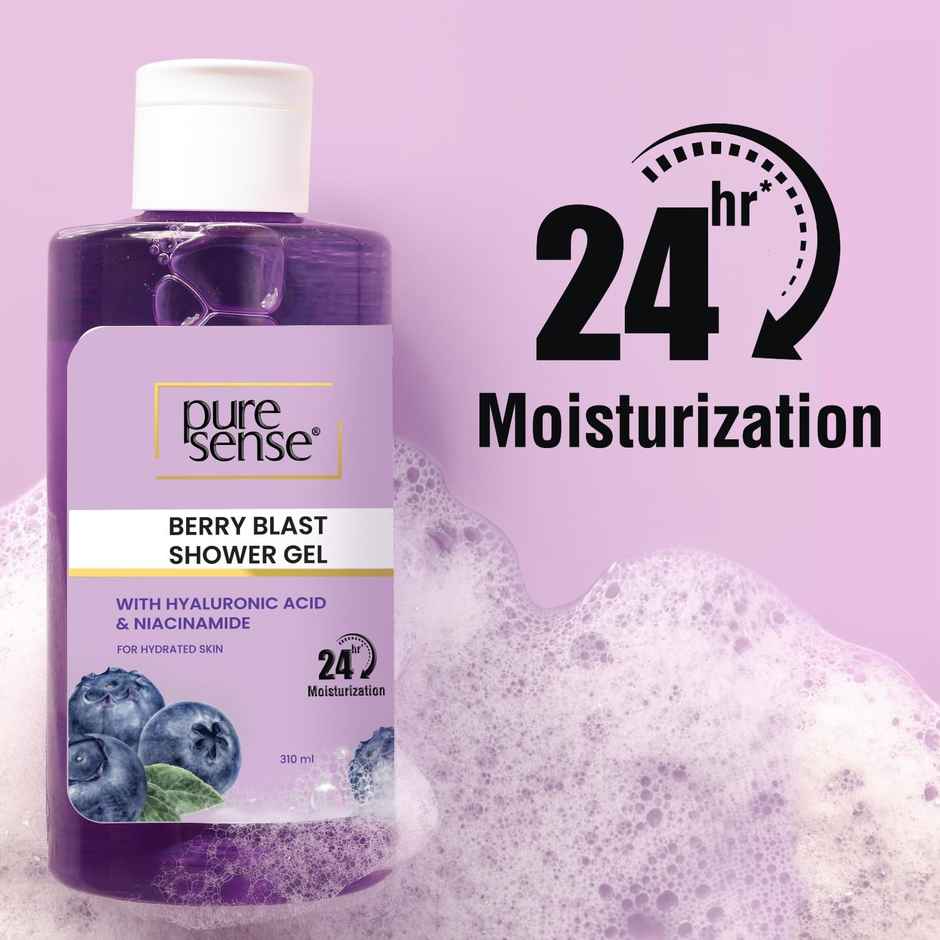 Puresense Hyaluronic Acid + Niacinamide Berry Blast Body Wash Showergel