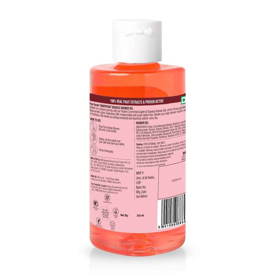 Puresense Vitamin C + Niacinamide Grapefruit Squeeze Body Wash Shower Gel
