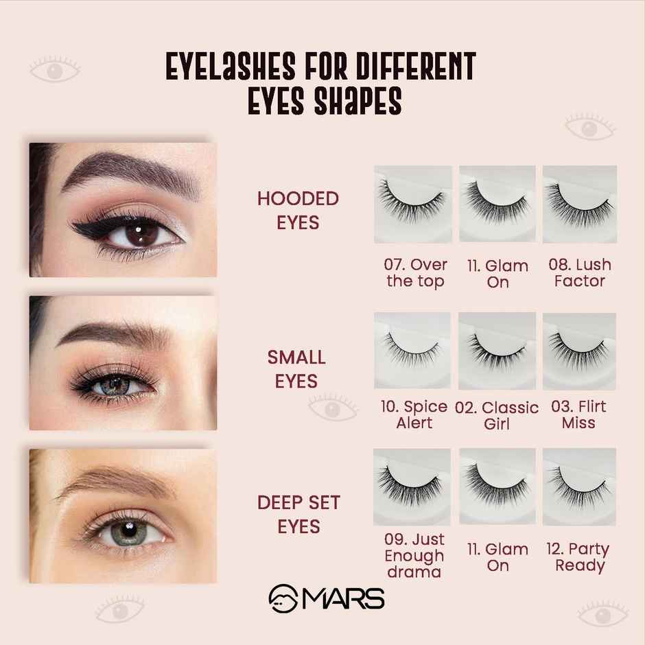 MARS Cosmetics Fabulash False Eyelashes - Natural Flutter 04 (Black)