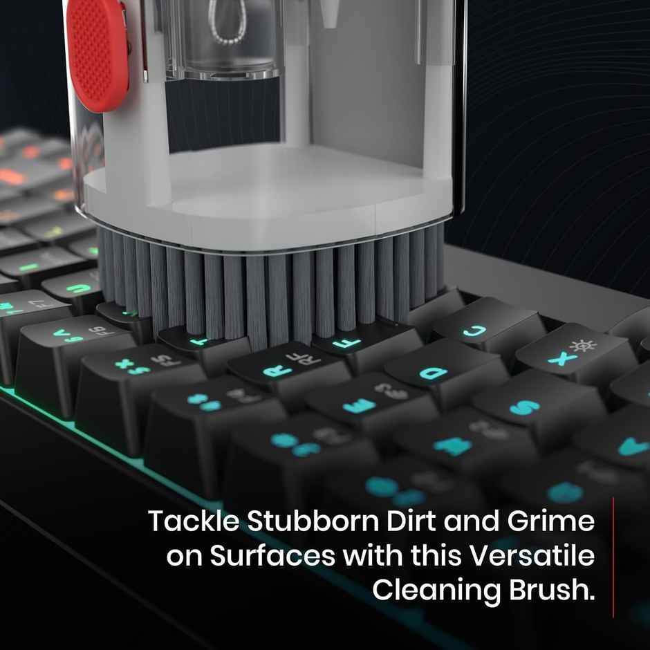 Portronics Clean T 21 in 1 Smart Multifunctional Gadget Cleaning Kit for Laptops, Smartphones, Keyboard, Earbuds, Earphone, Camera Lens, Mist Spray, Air Blower, Long Brush, Key Puller - White