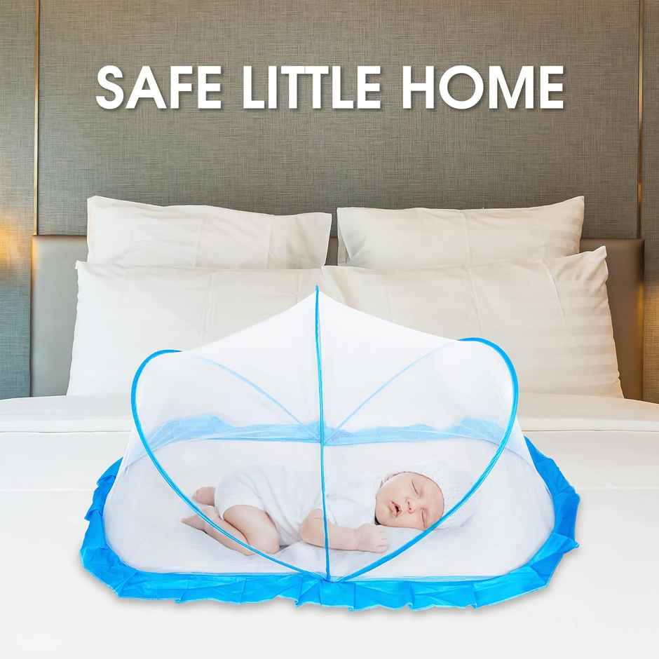 Classic Mosquito Net Baby Mosquito Net, 135Cmx65Cmx65Cm (0 To 24 Months) - Blue