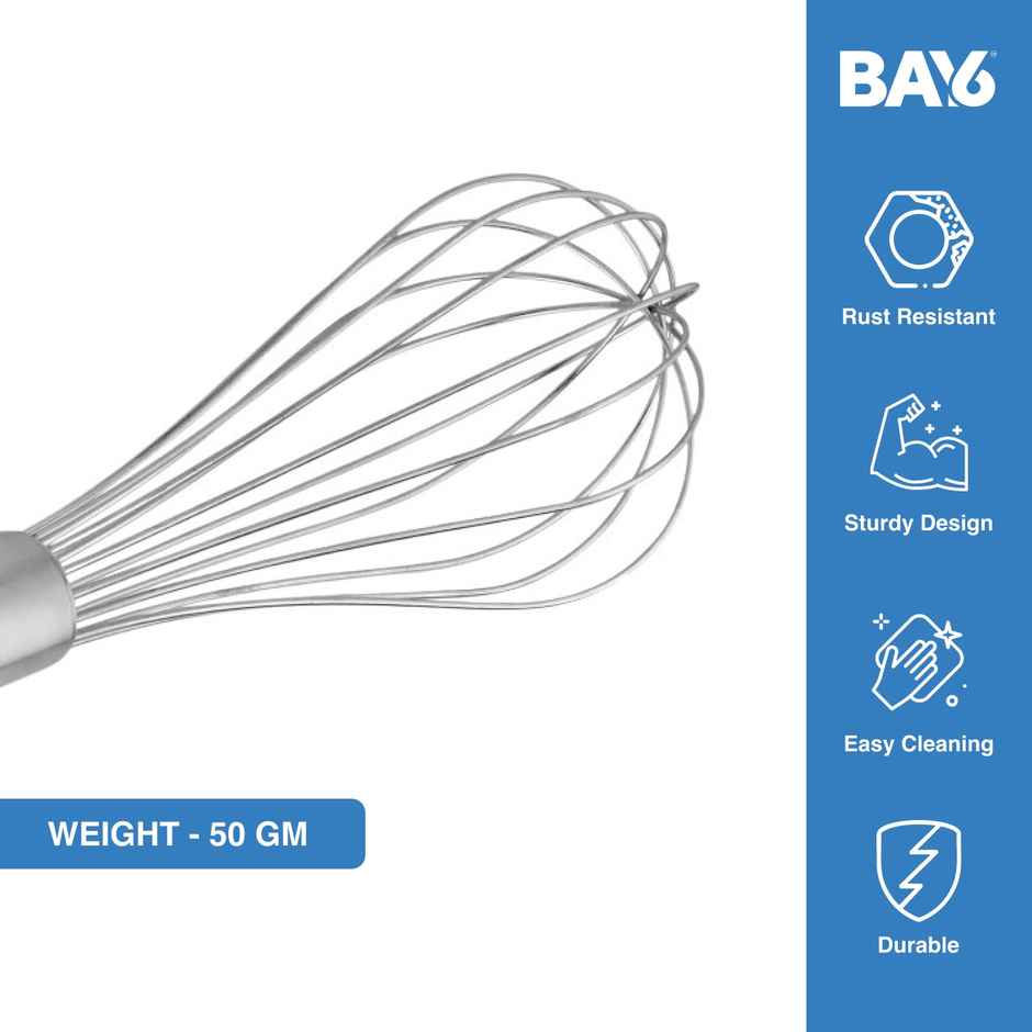 BAY6 Steel Whisk with Pipe Handle
