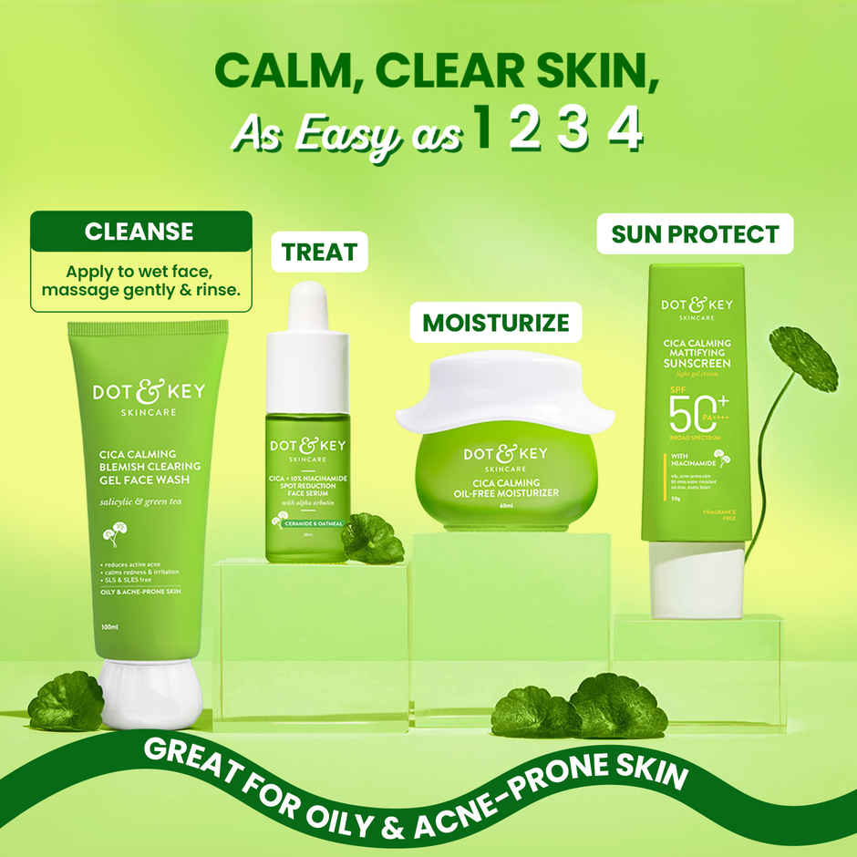 Dot & Key Cica Salicylic Face Wash With Tea Tree Oil For Oily Acne Prone Skin