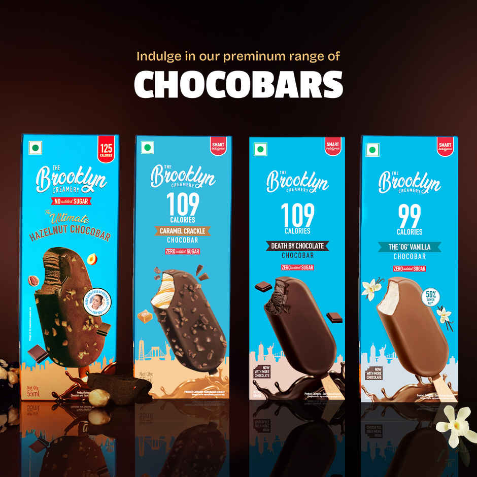 The Brooklyn Creamery Death by Chocolate Chocobar Ice Cream |Low Calorie Zero Added Sugar