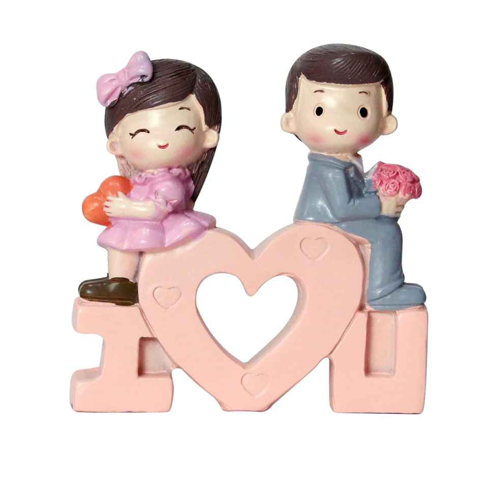 Tied Ribbons Romantic Couple Showpiece