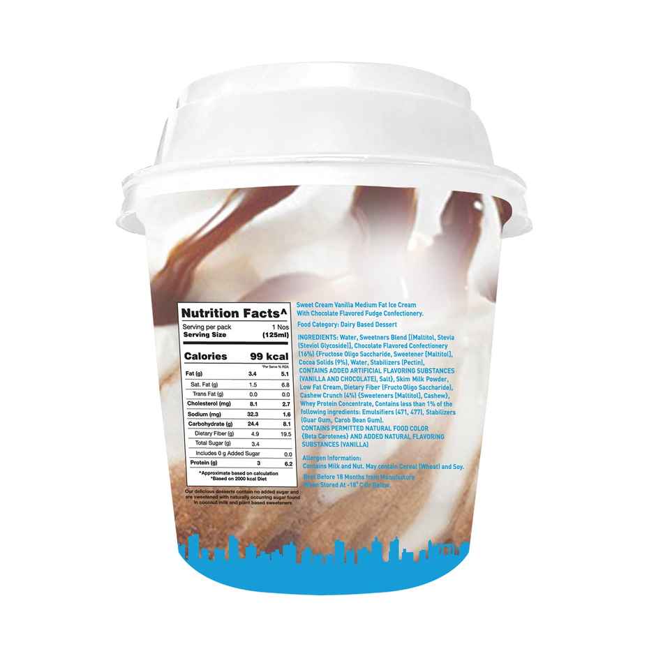 The Brooklyn Creamery Low Cal Choco Fudge Sundae