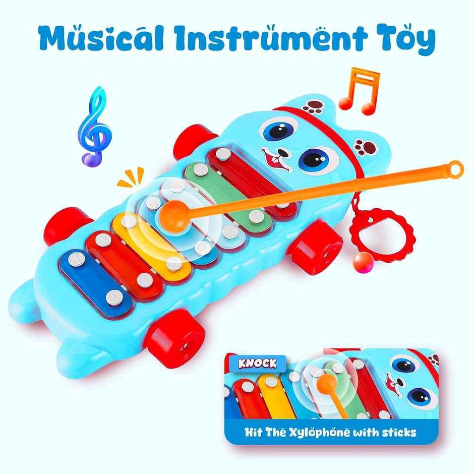 Mommers Xylophone Musical Educational Toy for Kids | 1-3 Year Old I Toddlers | 2-in-1 Piano