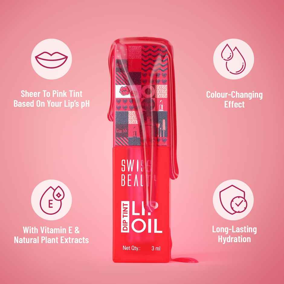 Swiss Beauty Dip Tint Color Changing PH Lip Oil - 4 Kiwi