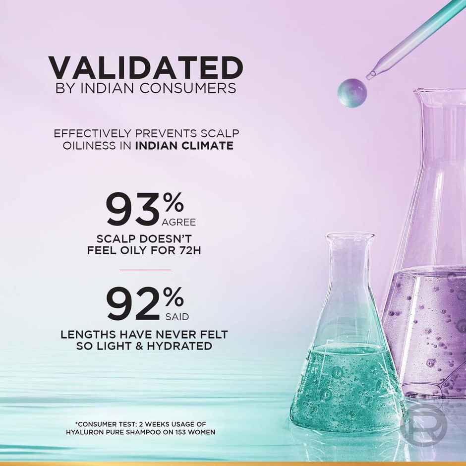 L'Oreal Paris Hyaluron Pure 72H Purifying Shampoo For Fresh Scalp & Hydrated Hair