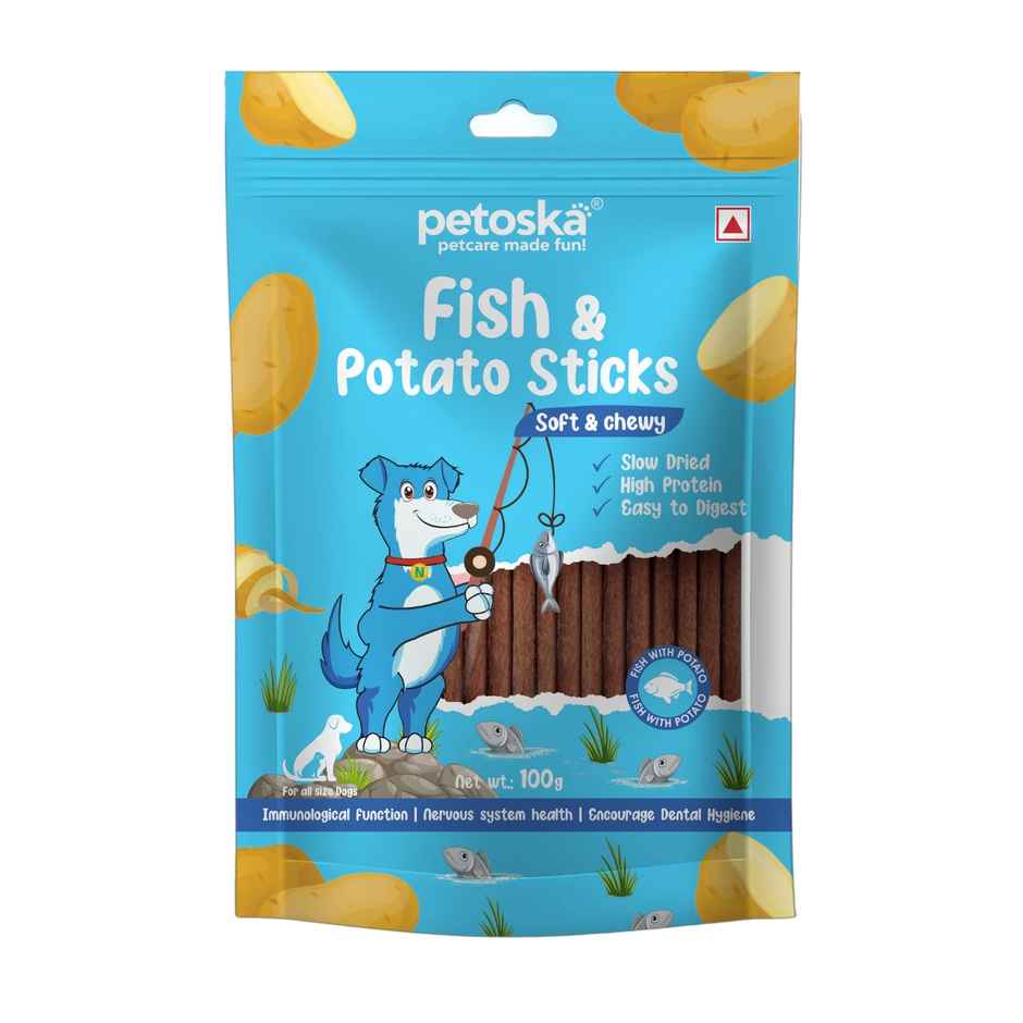 Petoska Dog Treats Potato Fish Sticks Combo