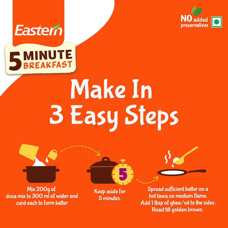 Eastern 5 Min Instant Breakfast Dosa Ready Mix