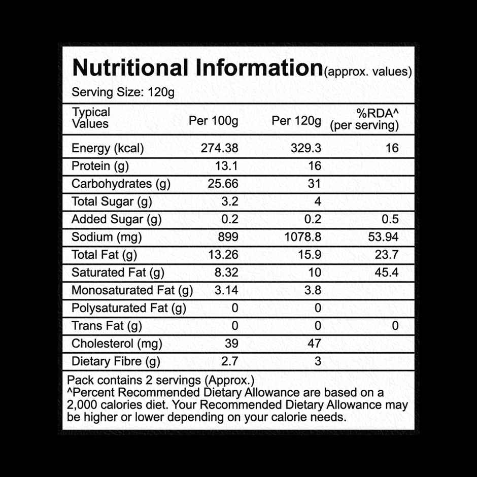 HyFun Tandoori Paneer Pizza, Cheesy Snack | Frozen