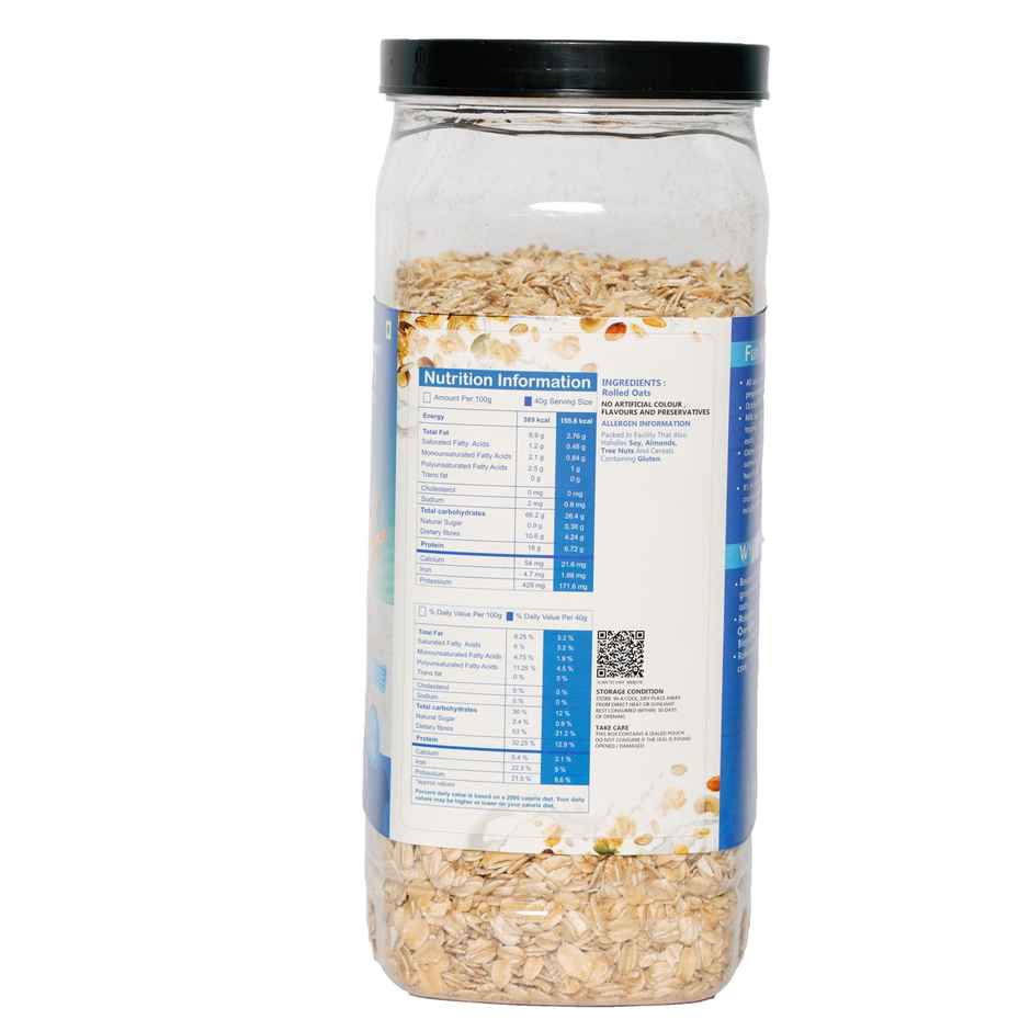 Unifit Rolled Oats | Pure Wholegrain | High Fiber and Protein | Healthy Breakfast Cereal