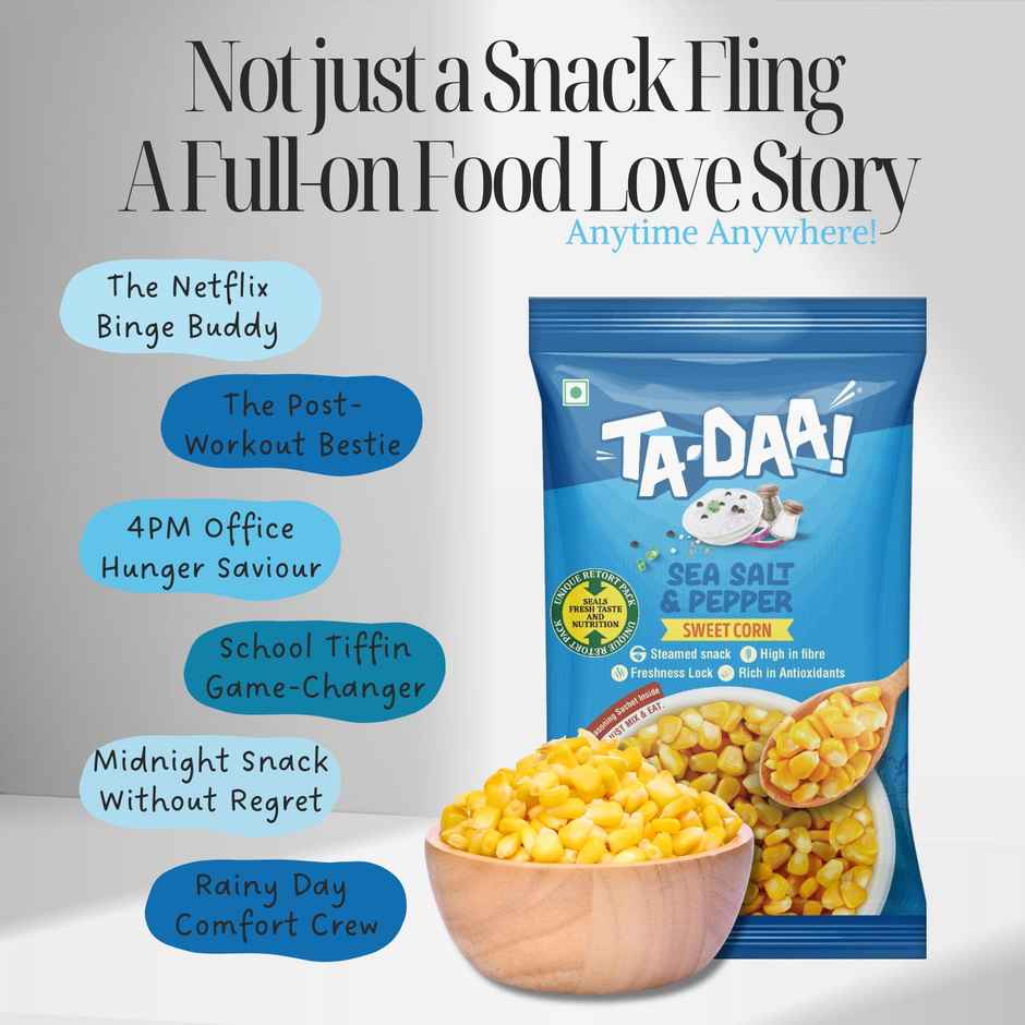 Tadaa Sweet Corn Kernels Sea Salt & Pepper