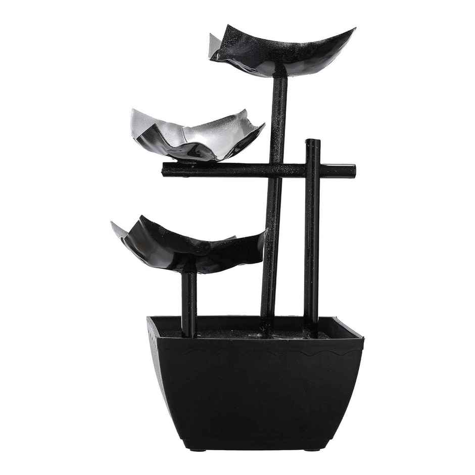 TIED RIBBONS Decorative Table Water Fountain | Black