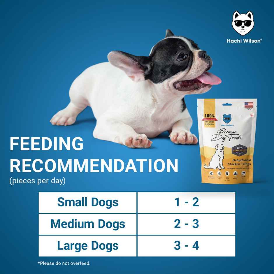 Hachi Wilson Premium Dog Treat Dehydrated Chicken Wings