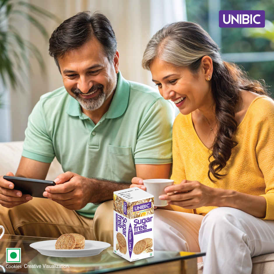 UNIBIC Oatmeal Sugar Free Biscuits | Trans Fat-Free Combo